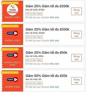 TỔNG HỢP MÃ SHOPEE, LAZADA NGÀY 22/04