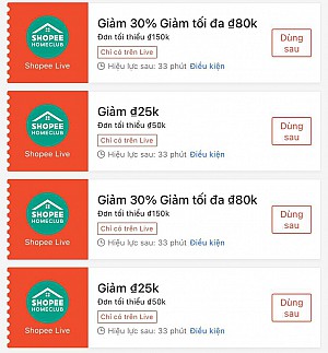 TỔNG HỢP MÃ SHOPEE, LAZADA NGÀY 09/05