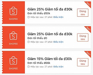 TỔNG HỢP MÃ SHOPEE, LAZADA NGÀY 29/06