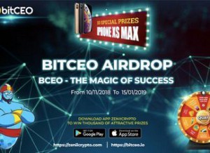 BITCEO tung chương trình Airdrop “khủng”, hấp dẫn với 50.000.00 token BCEO kèm 10 iPhone XS cho cộng đồng Crypto