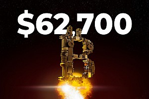 Bitcoin lập đỉnh mới tại 62,700 USD