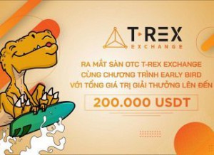 T-Rex OTC là gì? Airdrop 200.000 USDT cho người dùng mới