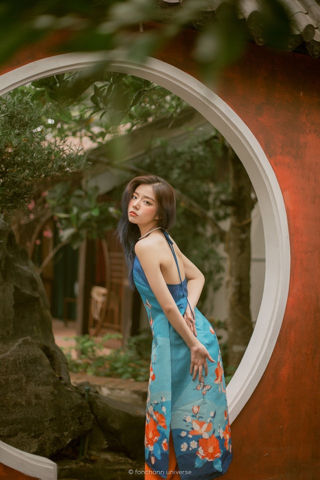 Hot girl ĐH Kinh tế quốc dân khoe vai trần gợi cảm trong bộ ảnh đón xuân - 9