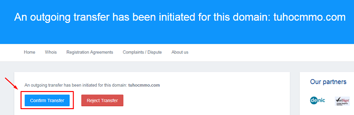 hướng dẫn transfer tên miền sang nhà cung cấp khác